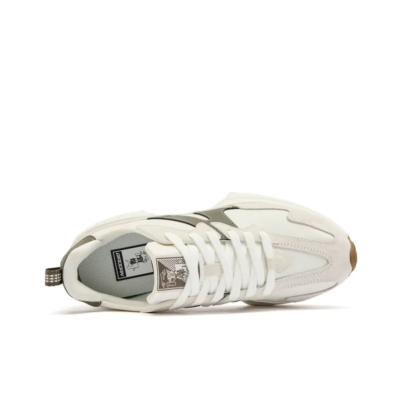 QIAODAN Solo White 3.0 V2 Casual Shoes Women's Low Top Ivory/Raw Denim/Tea Ink-3
