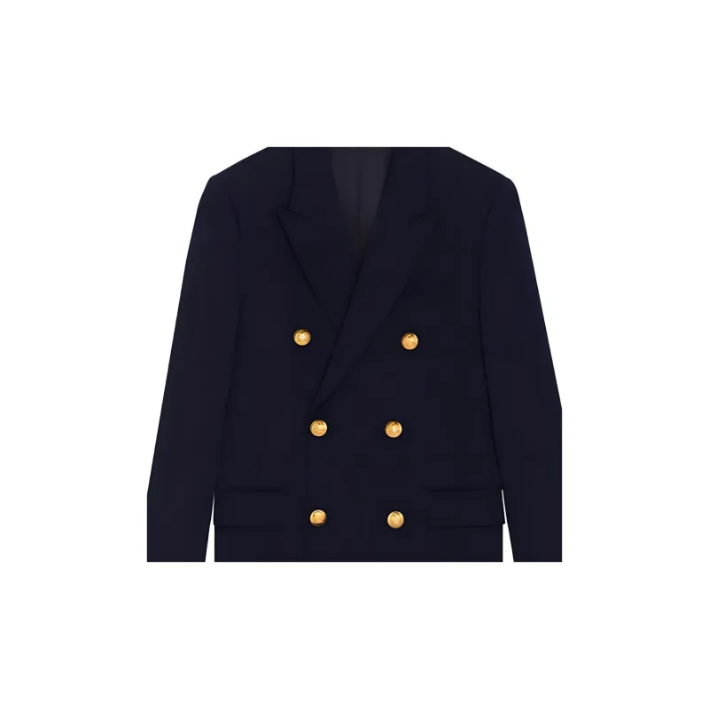 CELINE Classic Jacket In Diagonal Wool-6