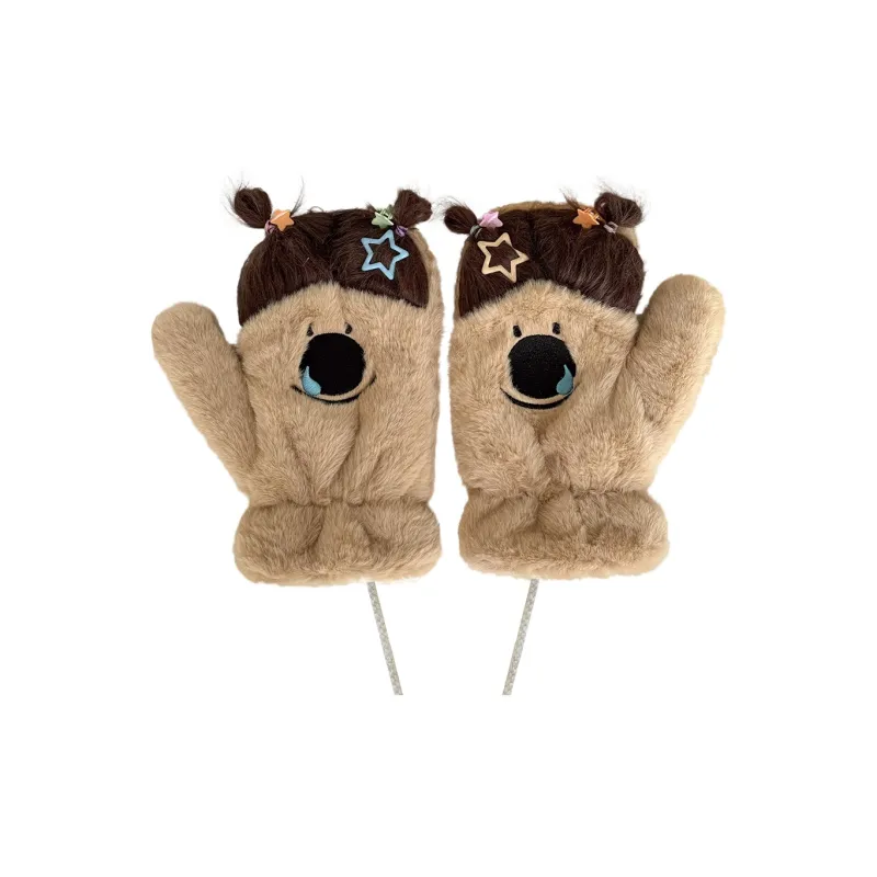 BAIJUAN Polyester Knit Gloves Unisex-3