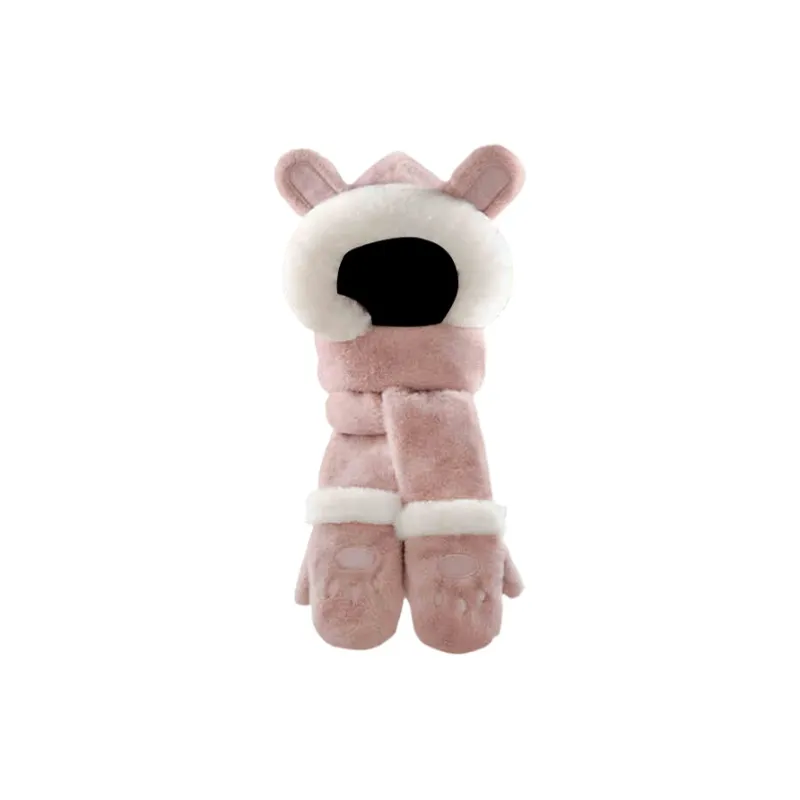 CARTELO Polyester Hoods & Plush Hats Unisex Gift Box Set-4