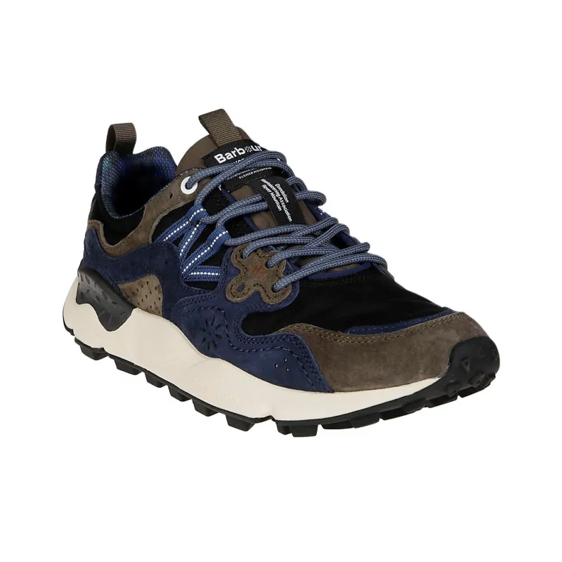 FLOWER MOUNTAIN x BARBOUR Low-Top Casual Shoes Men's Blue-2