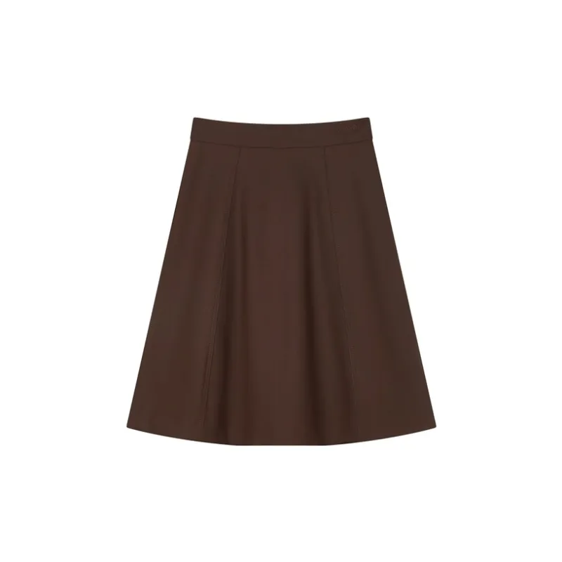 Teenie Weenie Casual Short Skirts Women's Brown-1
