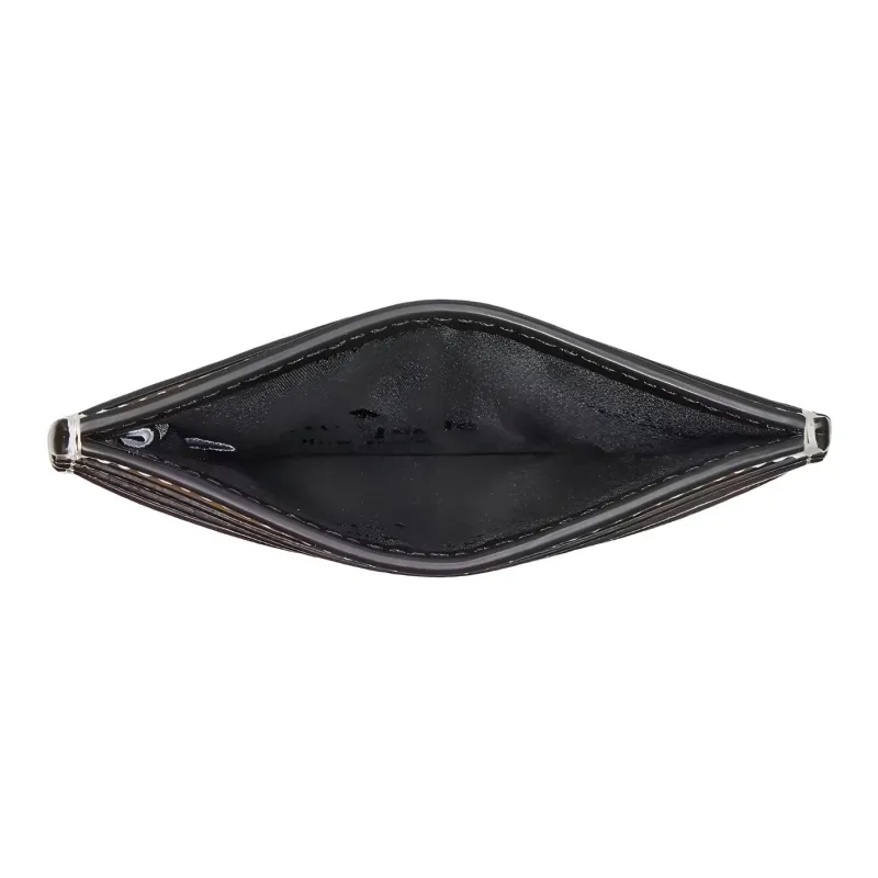 Kate Spade Saffiano Leather Card Holder Small Size Women's Platinum & Gray-4