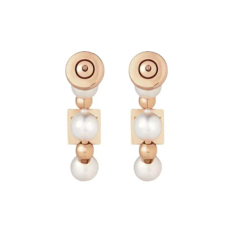 Givenchy 4G Pearl Detailed Earrings-1