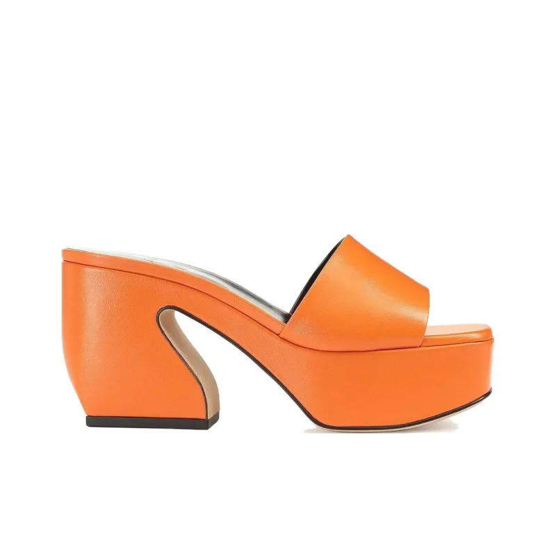 Si Rossi 95mm Sculpted-heel Mules-1