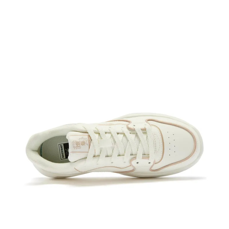 QIAODAN Skateboard Shoes Men Low Top Ivory/Dust Earth Khaki-3