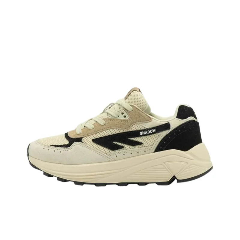HI-TEC Anti-Slip Wear-Resistant Low-Top Casual Shoes Women's Beige Black-0