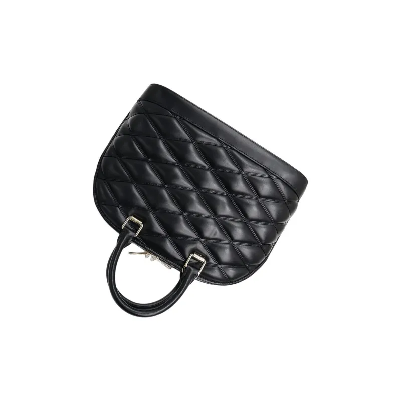 LOUIS VUITTON Alma Cow Leather Dome Bag, Handbag, Shoulder Bag, Crossbody Bag Trumpets Women's Black-4