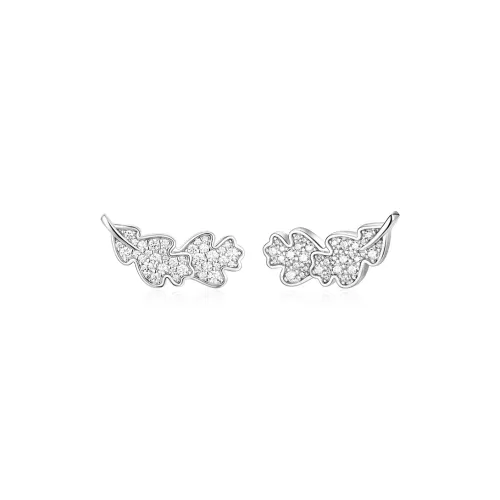 FANCI S925 Silver Stud Earrings Women's