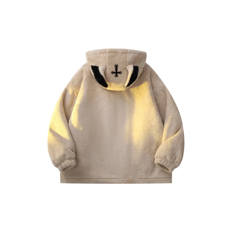 Qnxeey Velvet Jackets Unisex-8