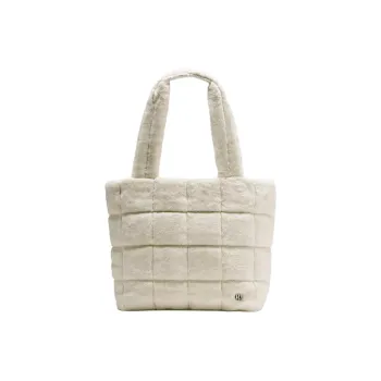 Lululemon Quilted Recycled Polyester Handbag Regular Women's White