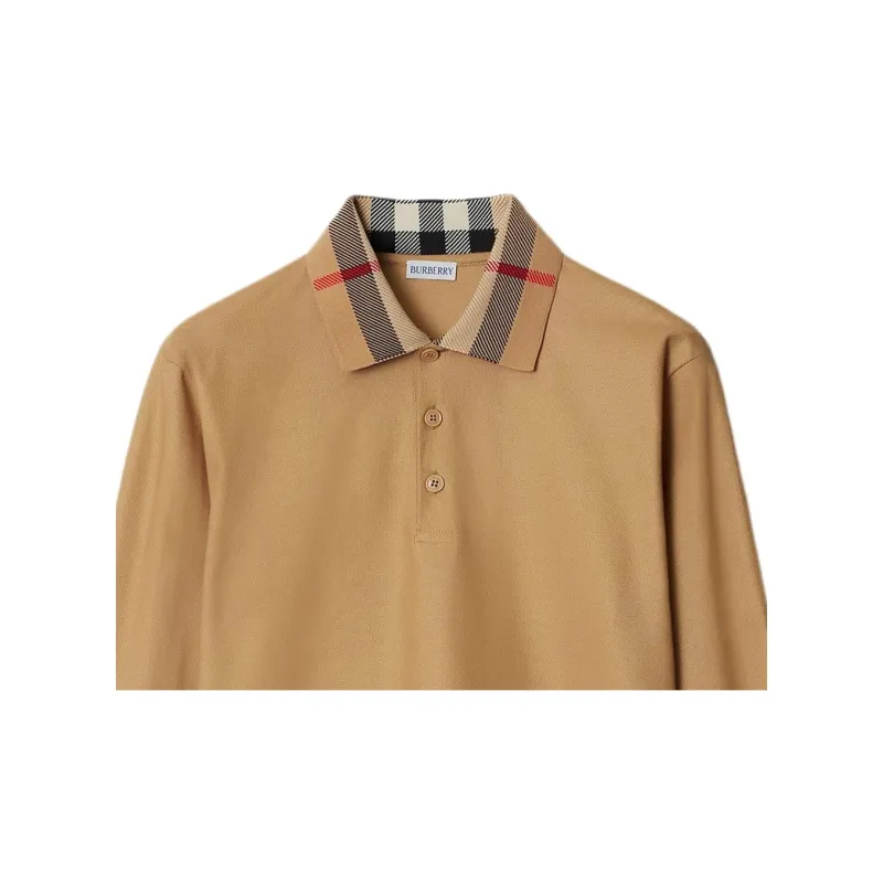 Burberry Polo Shirts Men Beige-5
