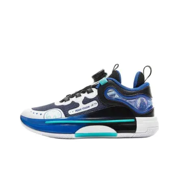 PEAK Anti Slip Wear Resistant Low Top Children's Basketball Shoes Dark Blue Teenagers