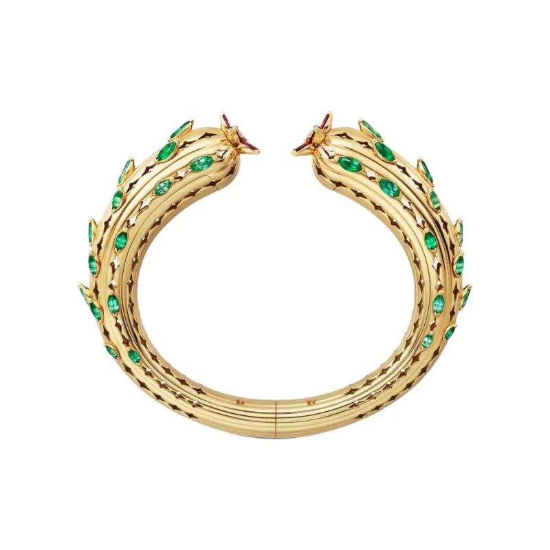 CARTIER Emerald Bracelets Unisex Gold-2