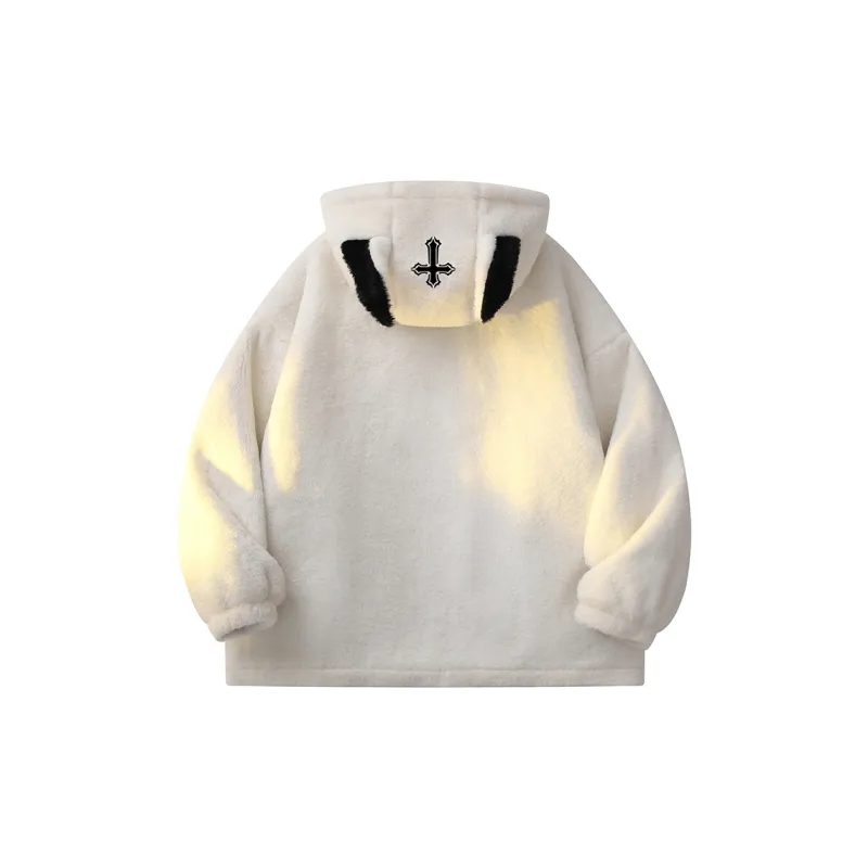 Qnxeey Velvet Jackets Unisex-14