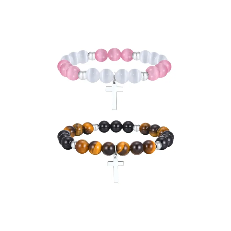 LIANDUO Tiger's Eye Stone Bracelets Unisex-0