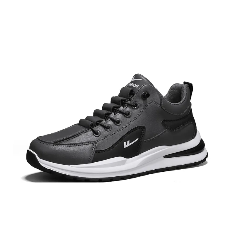 WARRIOR Casual Shoes Men Mid Top Gray/Black/White/Blue/Beige/Brown/Black-0