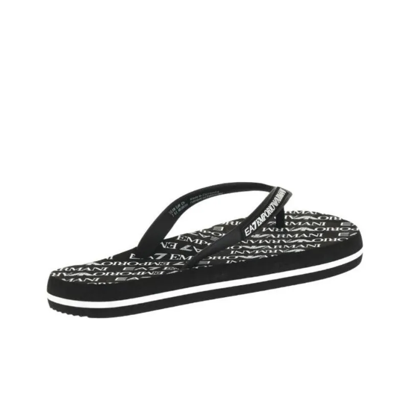 EMPORIO ARMANI EA7 Slip-Resistant Flip Flops Unisex Black-2