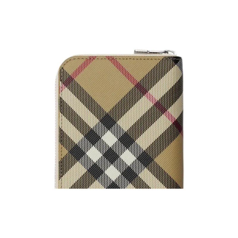 Burberry Polyurethane, Polyester With Cotton Wallet Men's Sand-3