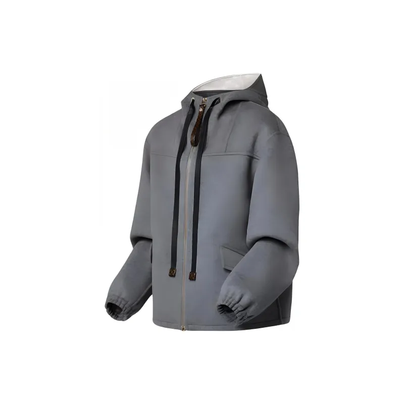 LOUIS VUITTON Hooded Double Face Coat-2
