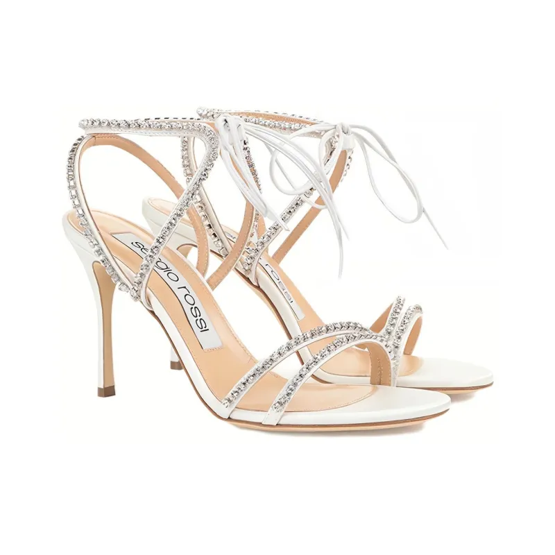 SERGIO ROSSI Rhinestone-embellished Sandals-2