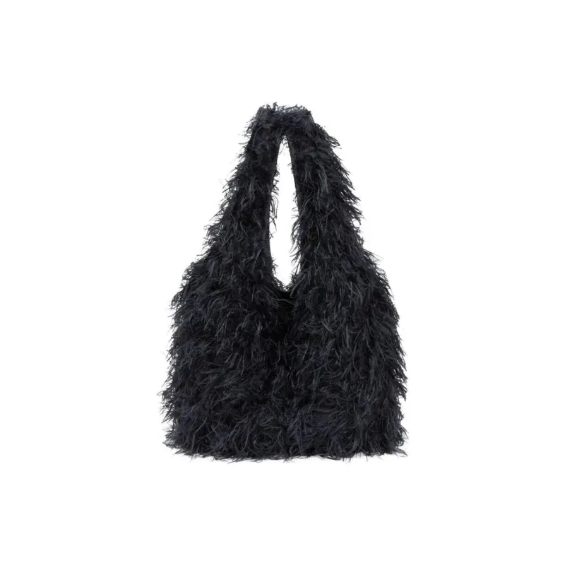 DRIES VAN NOTEN Faux fur Fluffy Tote Bag-0