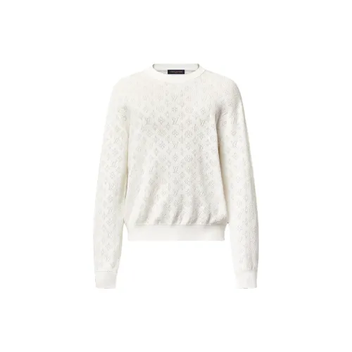 LOUIS VUITTON Monogram Pointelle Cotton Pullover