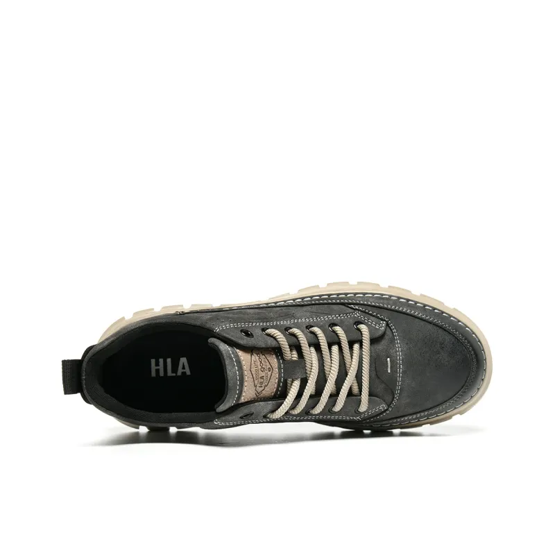 HLA Work Boots Men Low Top Gray/Khaki-2