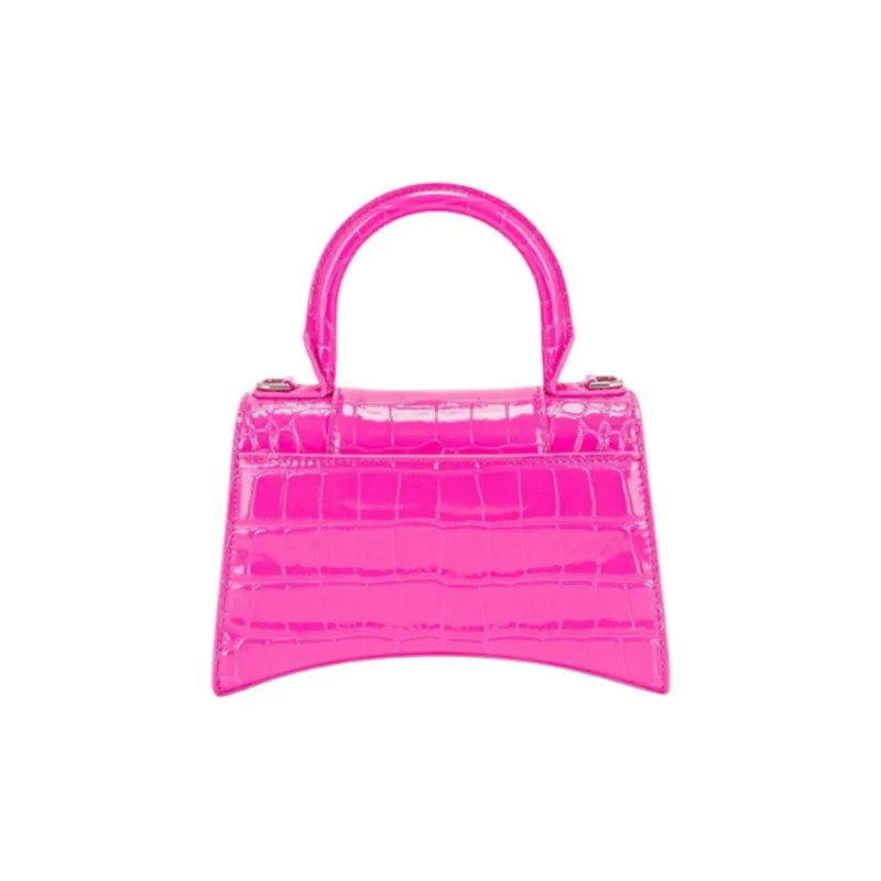 Balenciaga Leather Handbag, Shoulder Bag, Crossbody Bag Mini Women's Neon Pink-1