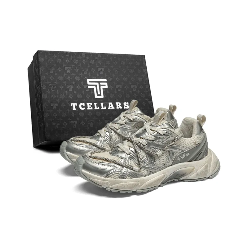 TCELLARS Cushioning, Slip Resistant, Abrasion Resistant, Height Increasing Low Top Chunky Sneakers Unisex-31