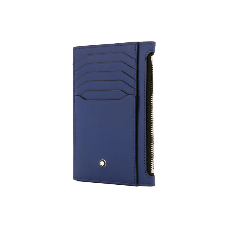 MONTBLANC Leather Card Holder Men's Blue-1