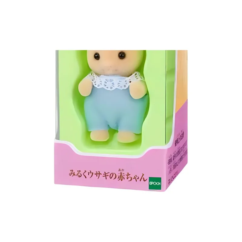 Sylvanian Families Milk Bunny Baby Dolls Plush Doll Small Size Tall-1