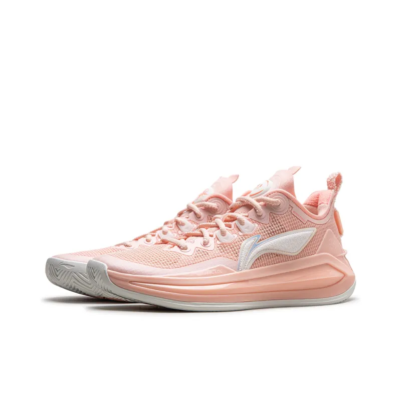 LiNing Liren 3 V2 Piggy Bank Cushioned Slip Resistant Abrasion Resistant Low Top Basketball Shoes Unisex Orange Pink-2