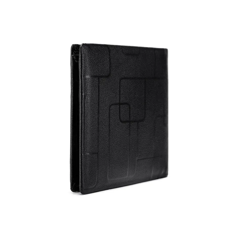 FAIRWHALE Top Grain Cow Leather Wallet Card Holder Money Clip Regular Men's Black-6