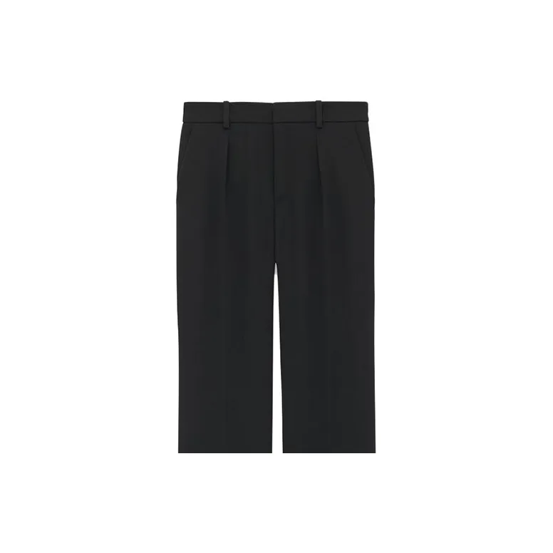 SAINT LAURENT Straight Leg Tailored Trousers-5