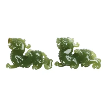 Phoenisess Ornaments White Jade/Pale Greenish White Jade Unisex