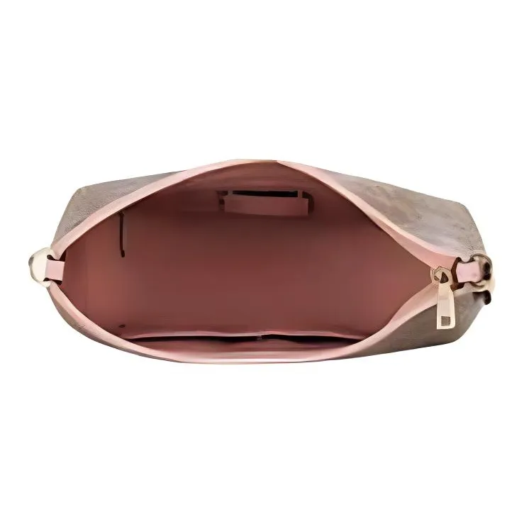 COACH PVC Shoulder Bag, Crossbody Bag, Handbag Large Size Women's Tan & Pink-3