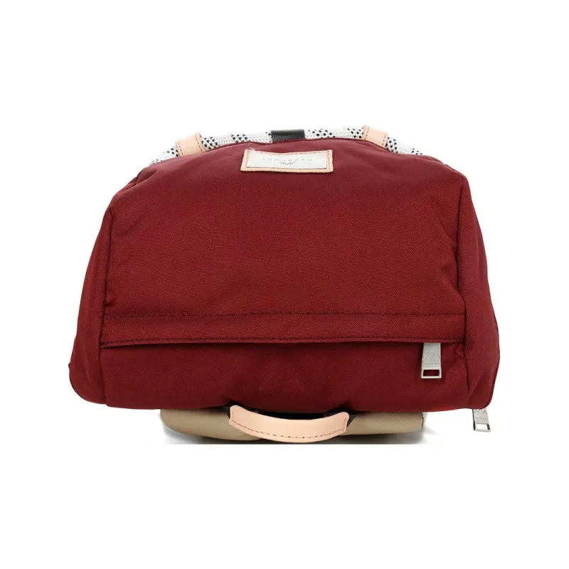 Doughnut Polyester Backpack Small Size Unisex Hazelnut & Burgundy-5