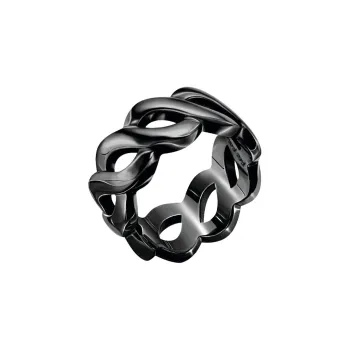 Folli Follie Stainless Steel Rings Women's Black