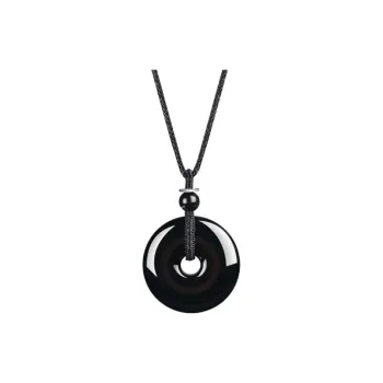 Grace Obsidian Jade Necklaces Unisex