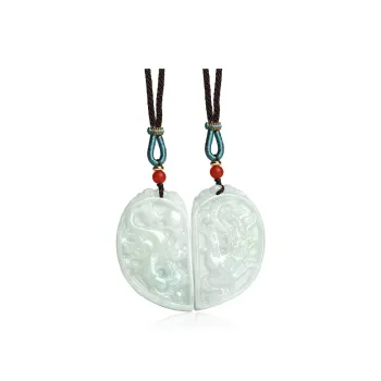 With The Heart Of The Jade Glutinous Jade Necklaces Unisex