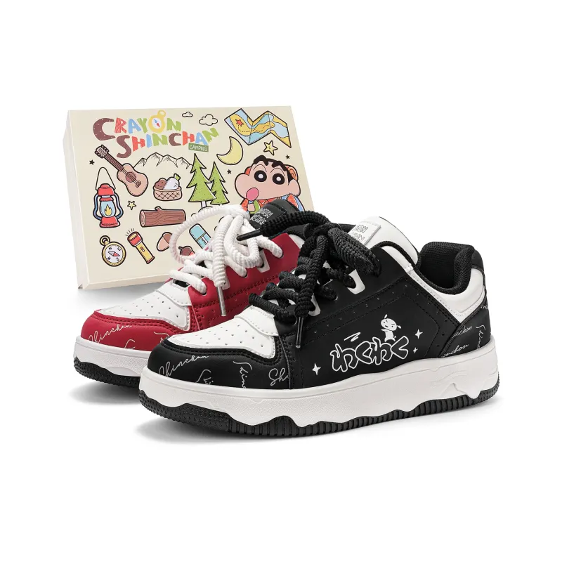 Crayon Shinchan Low Top Skateboard Shoes Unisex-0