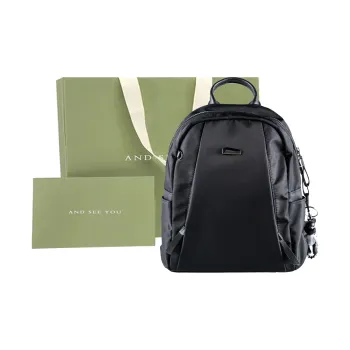 ANDSEEYOU Polyester Backpack Regular Women's Black