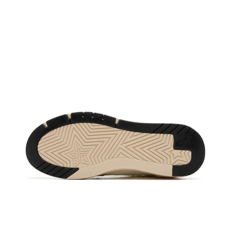 QIAODAN Rowboat Skateboard Shoes Men Low Top Ivory/Black-4