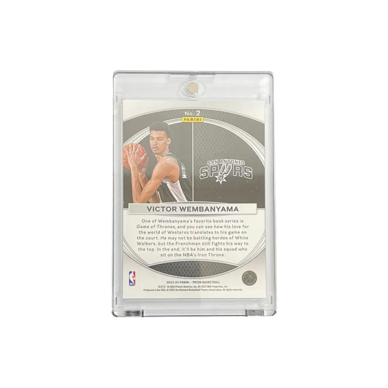 PANINI 2023 24 Prizm Refraction Series Spurs Victor Wembanyama Rookie RC Flag Teka Star Card Pass Sports Cards 1 Pc-1