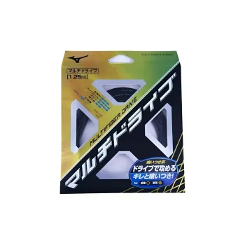 Mizuno Tennis Racket Strings Nylon, Polyurethane Unisex Black