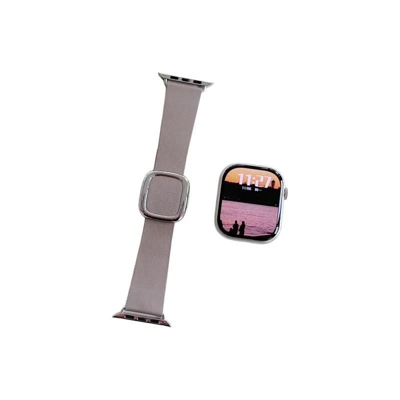 QIZHENG Watch Band Apple Compatibility Leather-2