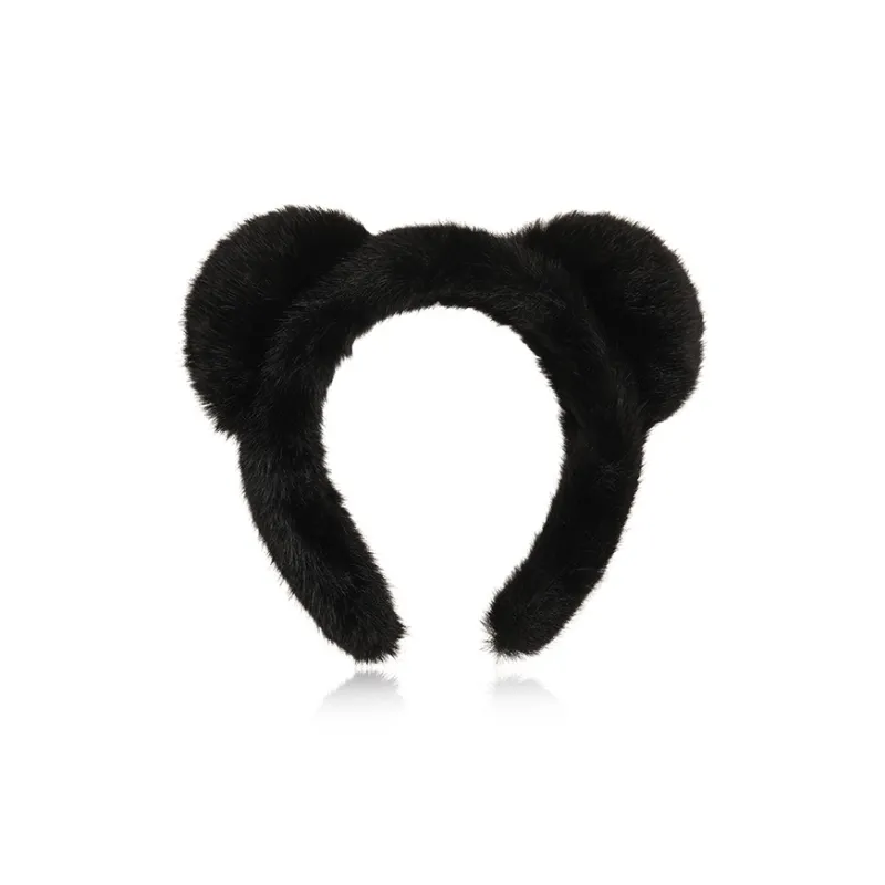 DODOGOGO Faux Rabbit Fur Headbands Women's-0