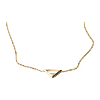 PRADA Metal Necklaces Women's Gold