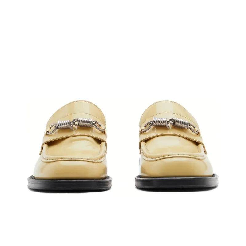 Burberry Barbed Leather Loafers-1